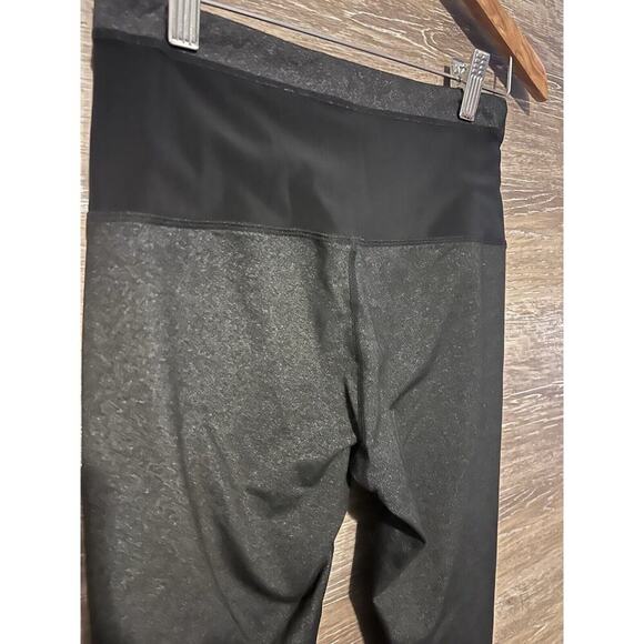 Lululemon Leggings size 6 open heels yoga pilates dancer pockets black grey - Picture 5 of 9
